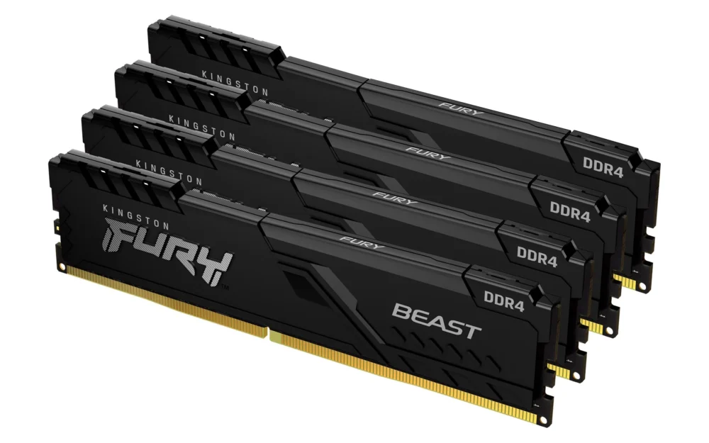 Памет за компютър Kingston FURY Beast 128GB(4x32GB) DDR4 3600MHz CL18