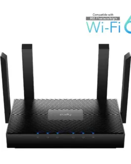 Alternative view of Безжичен рутер Cudy WR3000, AX3000, 2.4/5 GHz, 574 - 2402 Mbps, 10/100/1000