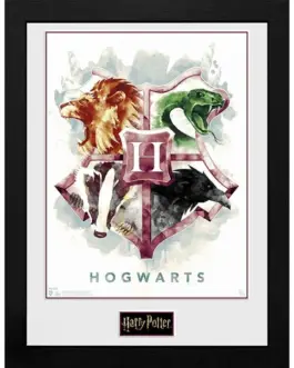 GBEYE HARRY POTTER - Framed print "Hogwarts Water Colour" (30x40)