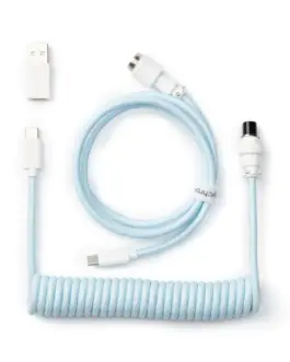 Alternative view of Кабел за клавиатура Keychron Coiled Aviator - Light Blue