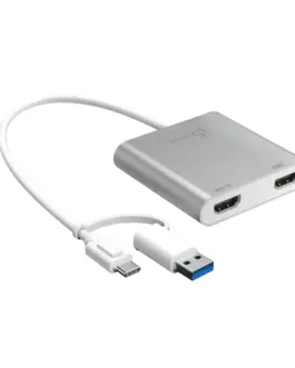 Адаптер j5create JCA365 За 2 монитора USB-C - 2 x HDMI