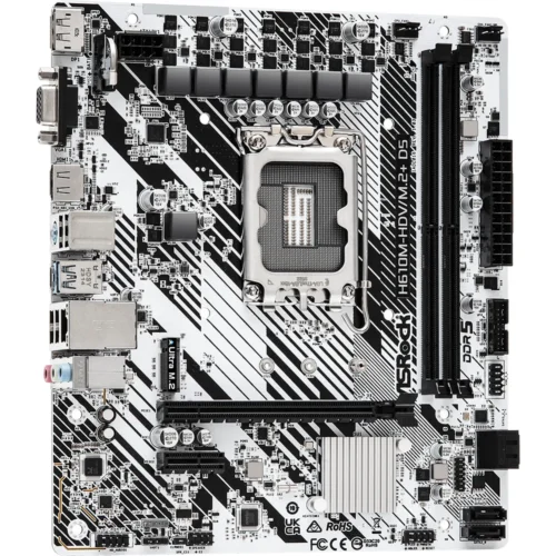 Alternative view of Дънна платка ASRock H610M-HDV/M.2+ D5 LGA1700