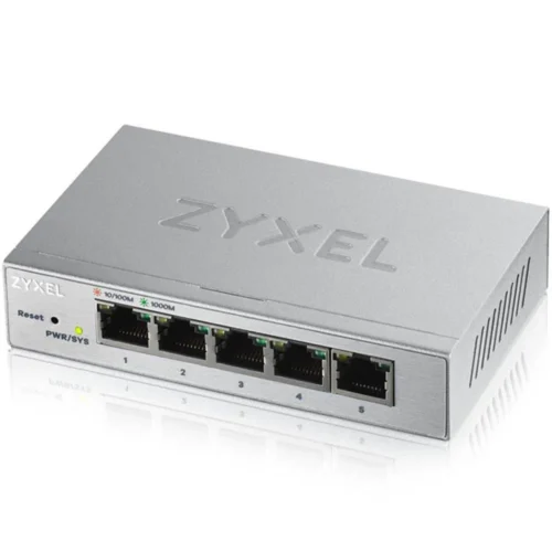 Alternative view of Суич ZyXEL GS-1200-5, 5 портов, Gigabit, webmanaged