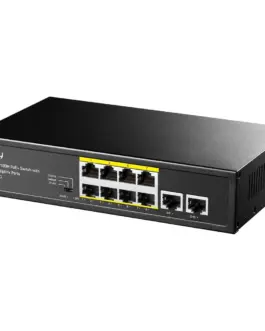 Суич Cudy FS1010PG 8 портов 10/100 PoE+ Switch 120W 2 x Uplink порта 10/100/1000