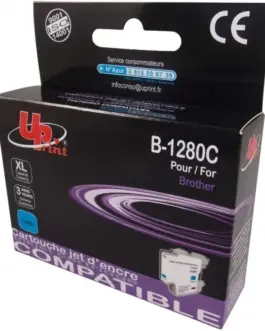 Мастилница UPRINT LC1280XL/1240, BROTHER, Cyan