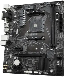 Alternative view of Дънна платка GIGABYTE A520M-S2H, Socket AM4