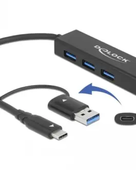 USB хъб 3 порта 3.2 Gen 1 DELOCK-64149