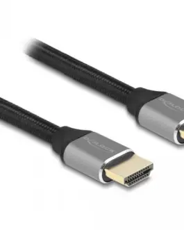 Alternative view of Кабел Delock Ultra High Speed, HDMI мъжко - HDMI мъжко, 48 Gbit/s, 8K 60 Hz, 3 м, Сив