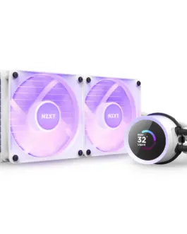 Alternative view of Охладител за процесор NZXT Kraken 240 RGB White, LCD Display