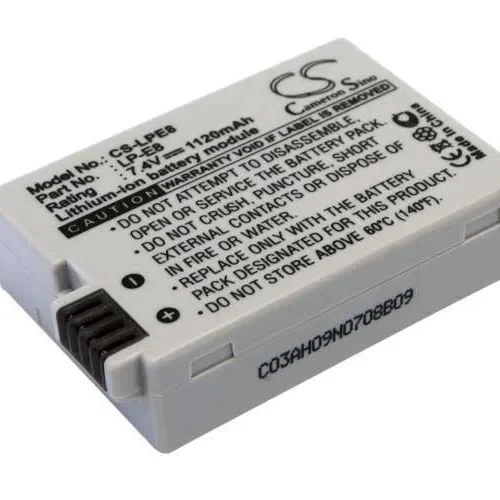 Alternative view of Батерия за апарат Cameron Sino LP-E8, 7.4V, 1120mAh, Canon EOS Rebel T2i, T3i, T4i, T5i, EOS 600D, 550D, 650D, 700D, Kiss X5,
