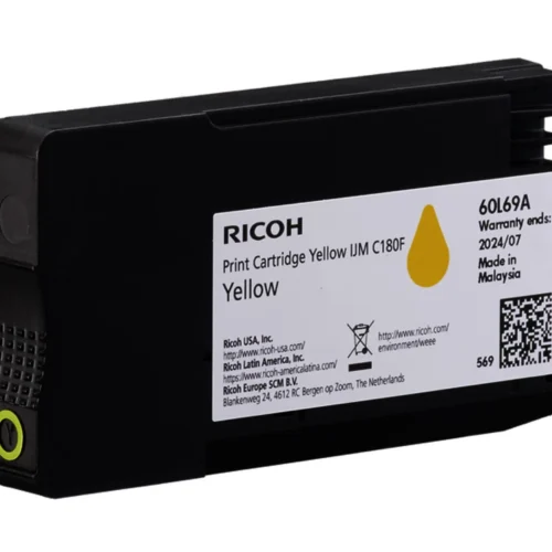 Касета с мастило RICOH IJM C180F, 1600 копия, Yellow