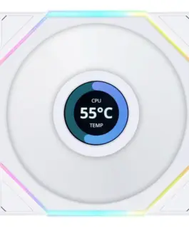 Alternative view of Комплект 3 броя Вентилатор Lian Li UNI FAN TL LCD 120mm - White