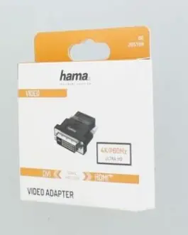 Alternative view of Адаптер HAMA 205169, DVI-D мъжко - HDMI женско, Ultra-HD, 4K, Черен