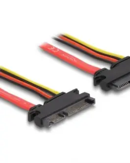 Удължителен кабел DeLock SATA 6 Gb/s 22 pin plug - SATA 22 pin (5 V + 12 V) 30 cm