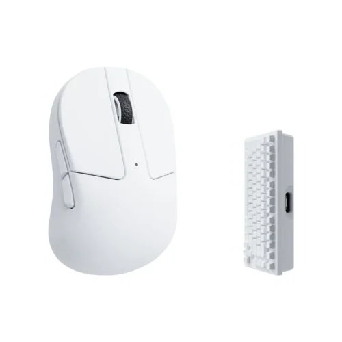 Alternative view of Геймърска Безжична мишка Keychron M4 4000Hz, Matte White