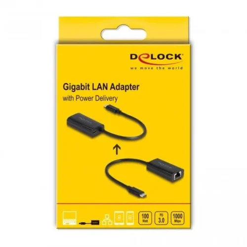 Мрежова карта Delock 61026 USB-C – RJ45