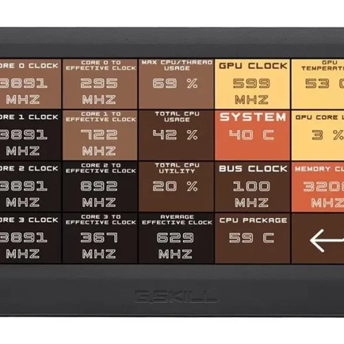 Alternative view of Команден панел G.SKILL WigiDash, 7", USB