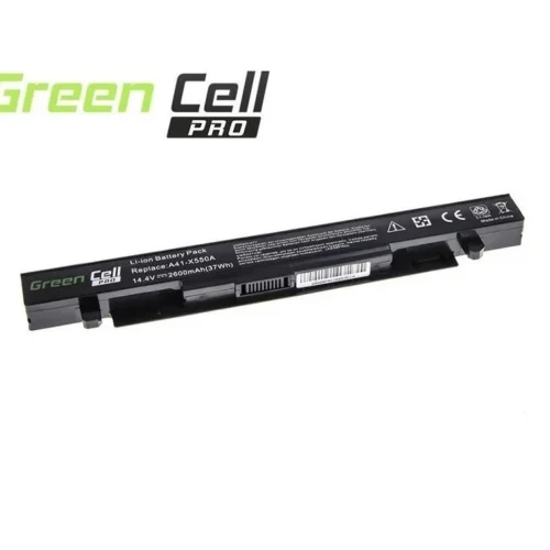 Alternative view of Батерия  за лаптоп GREEN CELL, A450 A550 R510 R510CA X550 X550CA X550CC X550VC 2600mAh A41-X550A, 14.4V, 2600mAh