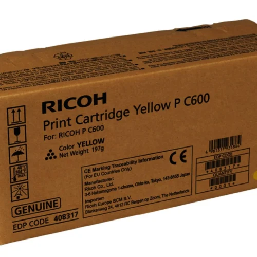 Alternative view of Тонер касета RICOH Print Cartridge P C600, 12000 p, Yellow