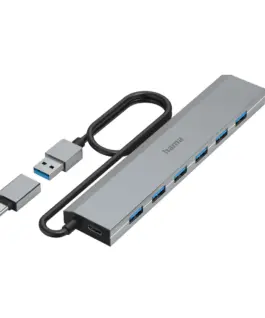 HAMA 7-портов хъб USB 3.2 Gen 1 5 Gbit/s USB-C адаптер със