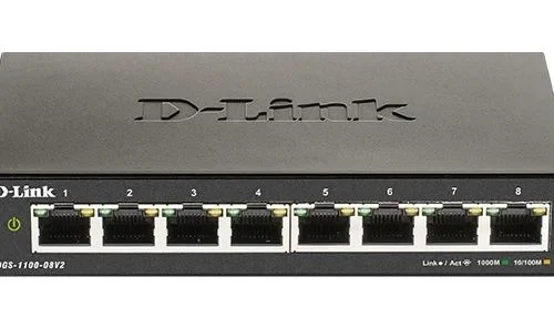 Суич D-Link DGS-1100-08V2 8 портов 10/100/1000 Gigabit Smart Switch управляем