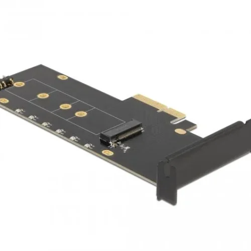 Alternative view of Карта за разширение на слотове Delock, PCI Express x4 към 1 x internal NVMe M.2 Key M, RGB LED, Low Profile