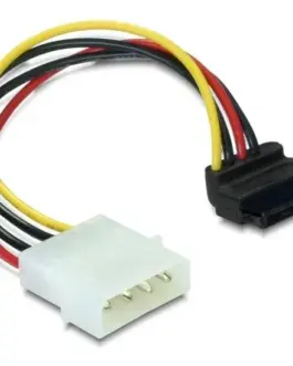 Кабел DeLock Power SATA HDD към 4 pin на 90° 15 cm