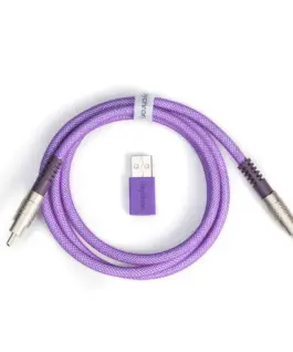 Кабел за клавиатура Keychron Double-Sleeved Geek - Purple