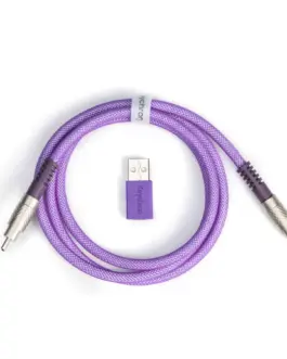 Кабел за клавиатура Keychron Double-Sleeved Geek - Purple