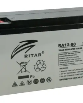 Оловна батерия RITAR (RA12-80) AGM 12V 80 Ah 350/ 167/ 182 mm Терминал