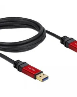 Кабел Delock  USB-A мъжко - USB-А мъжко 2 м Premium Екраниран