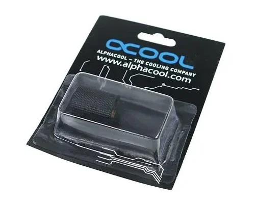 Alternative view of Муфа Alphacool, Вътрешна резба G1/4 AG - G1/4 AG, Черен мат