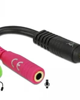 Alternative view of Аудио сплитер Delock, 3.5мм  жак мъжко - 2 х 3.5 mm жак женско, 10cm