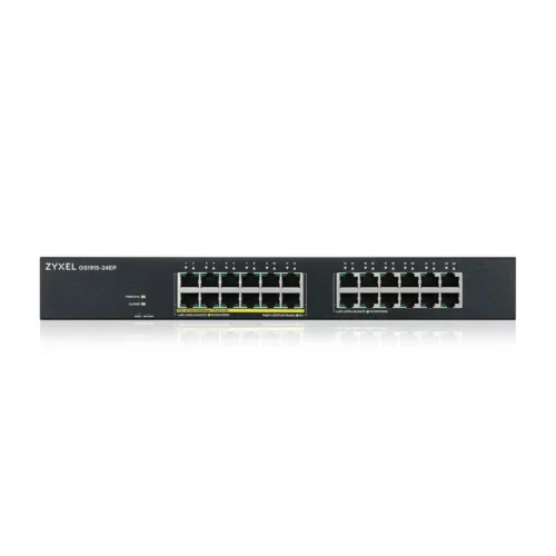 Alternative view of Суич ZyXEL GS1915-24EP, 24-портов, Gigabit, Управляем, Монтаж в шкаф, PoE