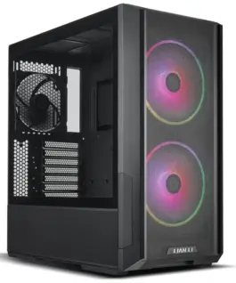 Кутия за компютър Lian-Li LANCOOL 216 RGB Mid-Tower Tempered Glass Черна
