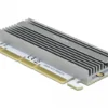 PCI Express x16 (x1 / x4 / x8) карта Delock за M.2 NVMe M.2 Key M RGB LED