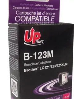 Мастилница UPRINT LC121/123/127 BROTHER, Magenta