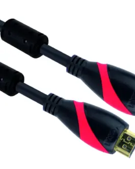 VCom Кабел HDMI M / M Ultra HD 4k2k Gold +2 Ferrite v1.4 ethernet 3D - CG525D-10m