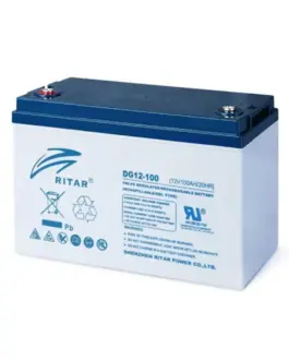 Оловна гелова батерия RITAR (DG12-100) 12V 100Ah F12/M8 За соларни