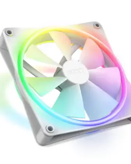 Alternative view of Вентилатор NZXT F140 RGB Duo, Бял