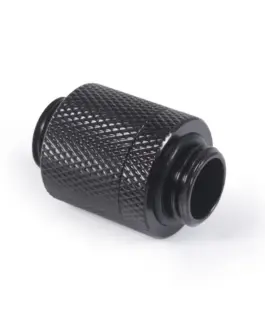 D-Plug Alphacool ES 20mm G1/4 AG auf G1/4 AG Черен мат