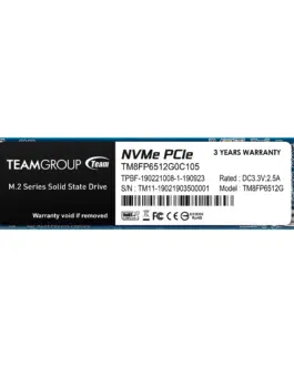 SSD диск Team Group MP33 M.2 2280 512GB PCI-e 3.0 x4 NVMe