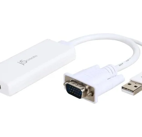 Аудио видео адаптер j5create JDA214 VGA/USB мъжко - HDMI женско