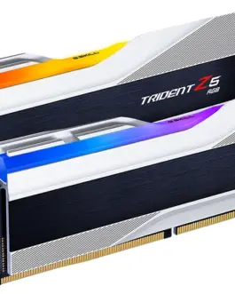 Alternative view of Памет за компютър G.SKILL Trident Z5 Silver RGB 32GB(2x16GB) DDR5 6000MHz F5-6000J3636F16GX2-TZ5RS