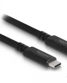 Alternative view of Коаксиален кабел Delock USB4 40 Gbps, USB PD 3.1,  1.2 m, Power Range 240 W