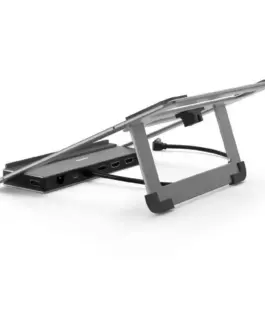 Alternative view of Докинг станция Hama "Connect2Office Stand" USB-C, Стойка за лаптоп, 12 порта