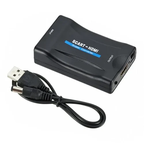 Alternative view of Видео конвертор Estillo ASK-ST001, Scart женско - HDMI женско, Черен