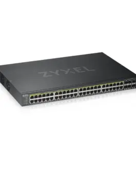 Суич ZYXEL GS1920-48HP 44х GbE порта 4х Combo порта SFP/RJ-45 Управляем Монтаж в