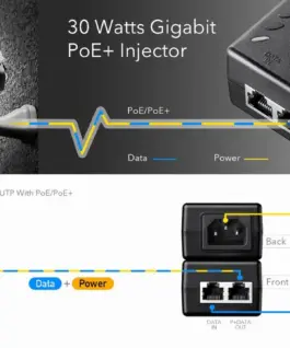 Alternative view of PoE инжектор Cudy POE200, Gigabit PoE+/PoE, 30W, 1 x 10/100/1000Mbps