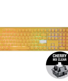Alternative view of Геймърскa механична клавиатура Ducky One 3 Yellow Full-Size, Cherry MX Clear